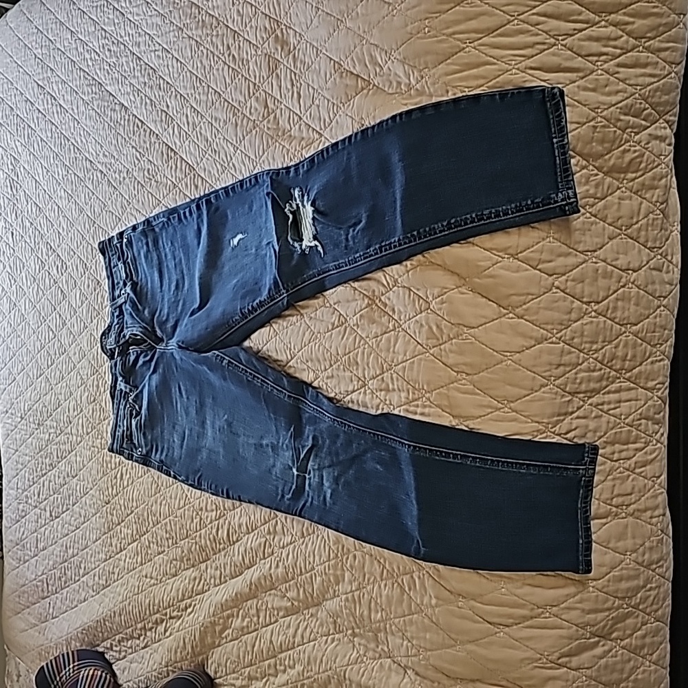 Lucky brand skinny distressed jeans denim